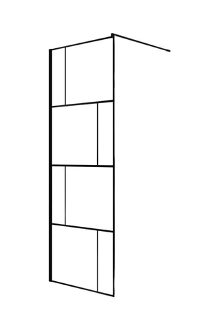 Mampara de ducha de vidrio Dark Blocks - 70 x 195 cm
