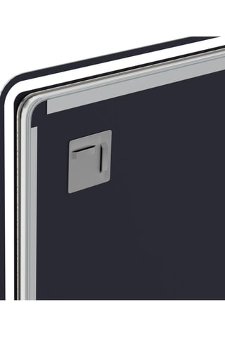 Espejo rectangular de cuarto de baño con iluminación LED - Negro