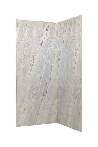 2 paneles murales de ducha STONE’IT - Gris - 90 x 210 cm