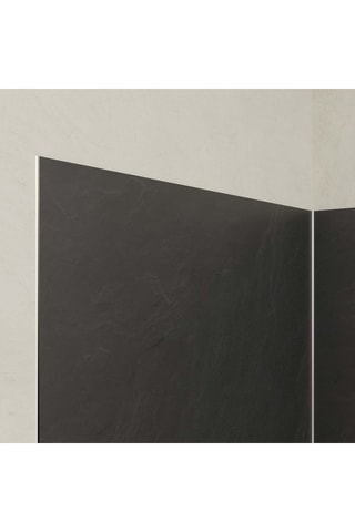 2 paneles murales de ducha STONE’IT - Negro - 120 x 210 cm y 90 x 210 cm