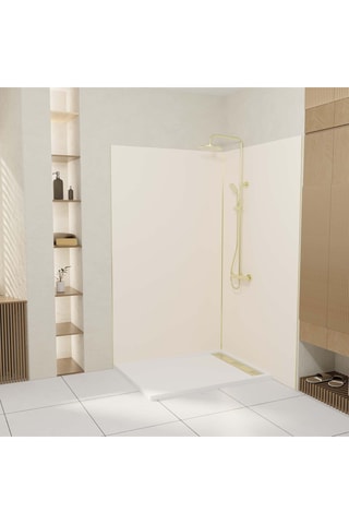 2 paneles murales de ducha WALL’IT - Beige - 120 x 210 cm