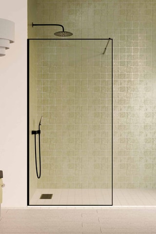 Mampara de ducha Léa - Negro - 90 x 200 cm