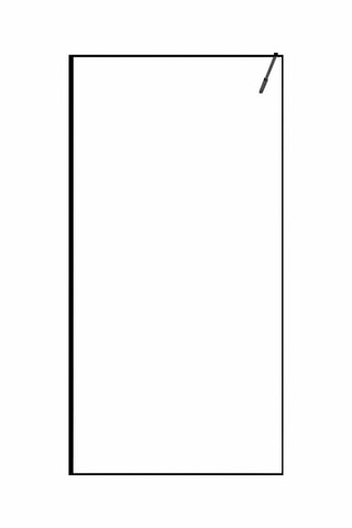 Mampara de ducha Léa - Negro - 90 x 200 cm