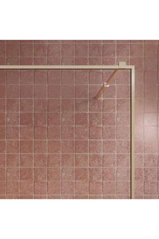 Mampara de ducha Léa - Dorado - 90 x 200 cm