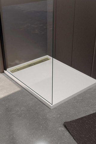 Plato de ducha Athena - Blanco - 120 x 90 x 3 cm