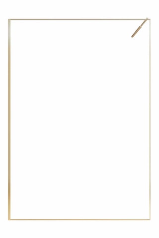 Mampara de ducha Léa - Dorado - 120 x 200 cm