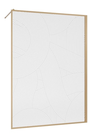 Mampara de ducha Hinata - Dorado - 140 x 200 cm