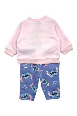 Sudadera y pantalón polares Stitch Lilo y Stitch Disney  - Blanco, azul y rosa