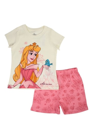 Camiseta y short Aurora La Bella Durmiente Disney - Rosa - Blanco, azul, naranja y rosa
