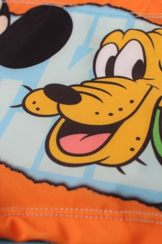 Bañador estilo bóxer Mickey y Pluto Disney - Naranja - Negro, rojo, azul y naranja