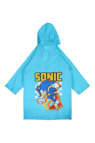 Impermeable con capucha Sonic  - Azul