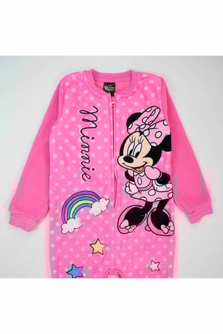 Mono con forro polar Minnie Disney  - Rosa