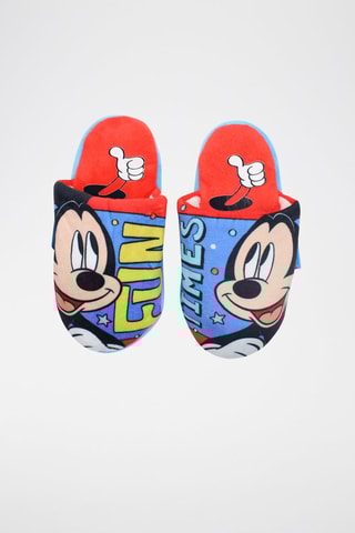 Zapatillas de casa Mickey Disney - Azul y rojo - Azul