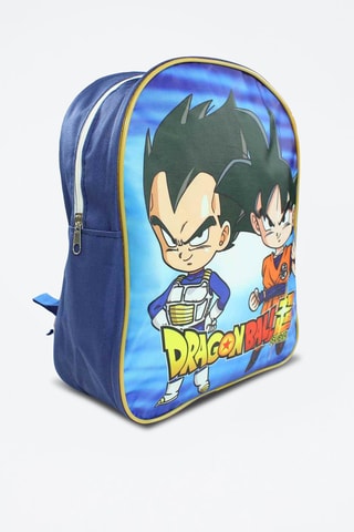 Mochila Son Gohan y Son Goku Dragon Ball Super - Blanco, azul, amarillo y naranja