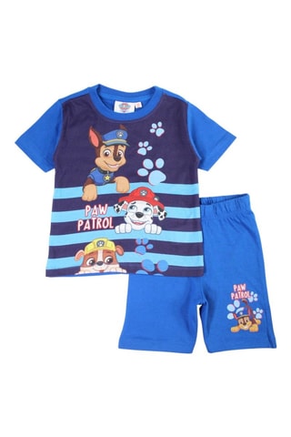 Camiseta y short La Patrulla Canina - Azul - Blanco y azul