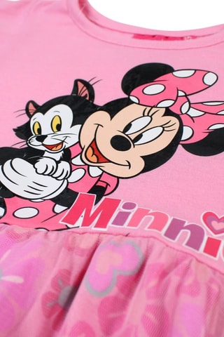 Vestido Minnie Disney - Rosa - Blanco, negro, amarillo y rosa