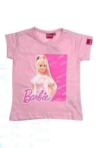 Camiseta y short Barbie - Rosa - Blanco, beige y rosa