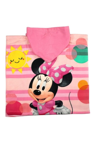 Poncho con capucha Minnie Disney  - Rosa