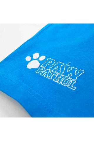 Camiseta y short Chase, Rubble y Marshall La Patrulla Canina - Azul y blanco - Blanco