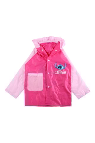 Impermeable con capucha Stitch Lilo y Stitch Disney - Rosa