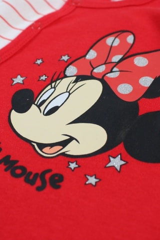 Pelele Minnie Disney  - Blanco, negro y rojo