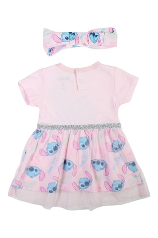 Cinta para el pelo y vestido efecto doble prenda Stitch Lilo y Stitch Disney  - Rosa
