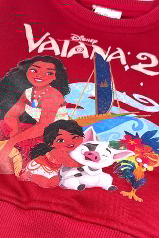 Sudadera y pantalón de chándal polar Vaiana Disney  - Blanco, negro y rojo