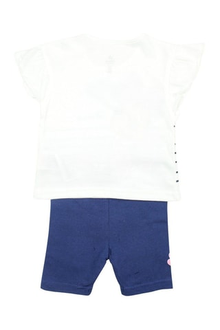 Conjunto de 2 prendas Minnie Disney - Blanco y azul marino - Blanco y azul