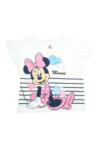 Conjunto de 2 prendas Minnie Disney - Blanco y azul marino - Blanco y azul
