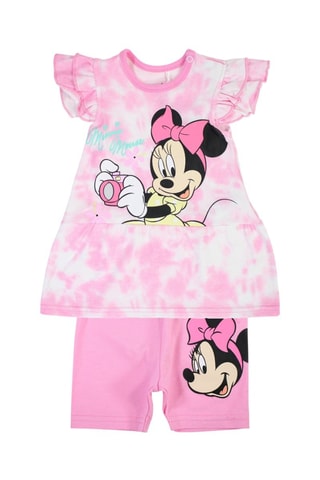 Vestido y short Mickey Disney - Rosa - Blanco, negro, amarillo y rosa