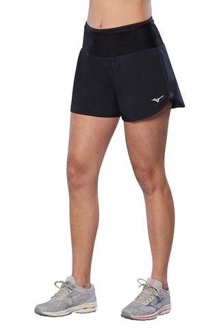 Short de running de tiro alto - Negro