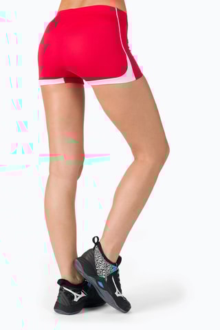 Short de voleibol - Rojo y blanco
