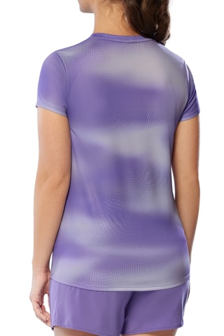 Camiseta de running dip-dye - Malva