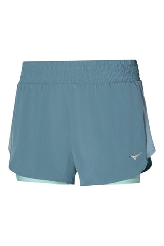 Short de running 2 en 1 - Azul pato
