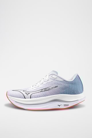 Tenis con plataforma - Blanco y celeste