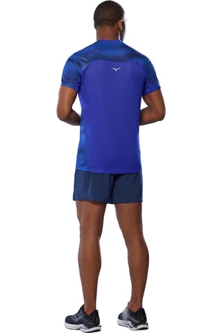 Camiseta de running tie-dye - Azul eléctrico