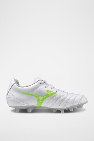 Zapatillas de fútbol - Blanco y verde flúor