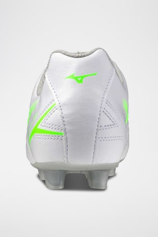 Zapatillas de fútbol - Blanco y verde flúor