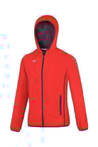 Chaqueta con capucha - Rojo y azul marino