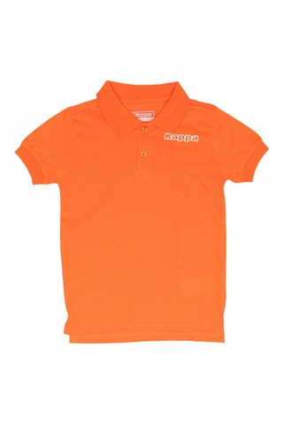 Polo  - Blanco y naranja