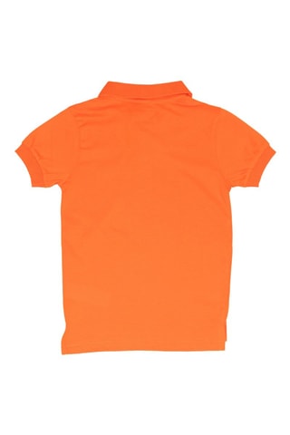 Polo  - Blanco y naranja