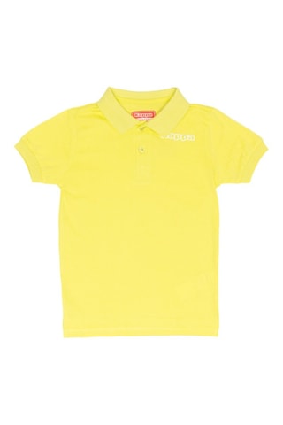 Polo  - Blanco y amarillo