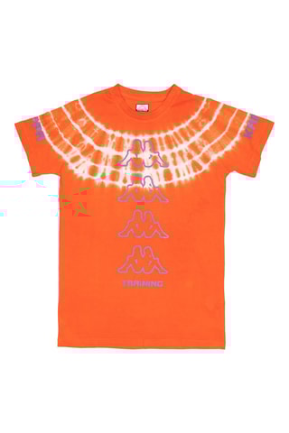 Camiseta - Blanco, negro y naranja