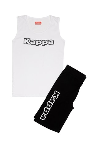 Camiseta de tirantes y short  - Blanco y negro