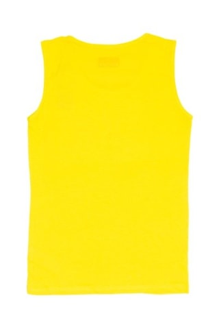 Camiseta de tirantes y short  - Blanco, negro y amarillo