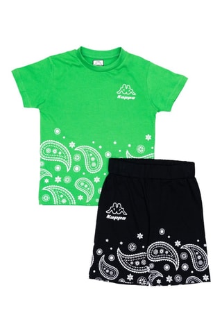 T-shirts e calções - Branco, preto e verde