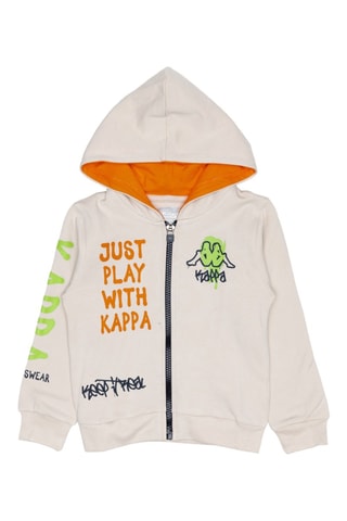 Conjunto de sudadera con capucha y pantalón de chándal  - Blanco y negro