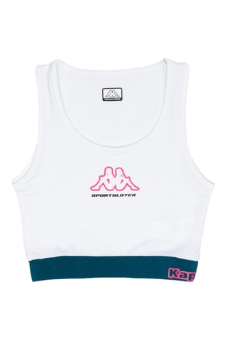 Camiseta de tirantes  - Blanco y azul