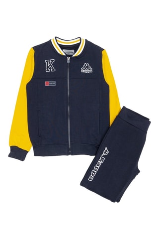 Conjunto de chaqueta y pantalón de chándal  - Azul y amarillo