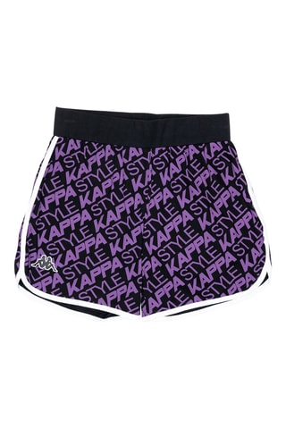 Camiseta de tirantes y short  - Blanco, negro y violeta